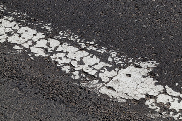 Fototapeta premium Old white crossing lines