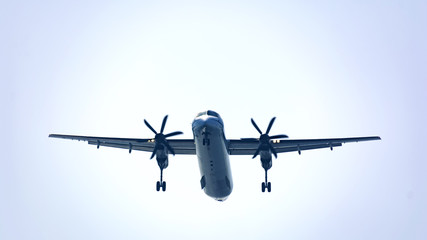 passenger plane taking off composition photography