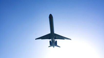 passenger plane taking off composition photography