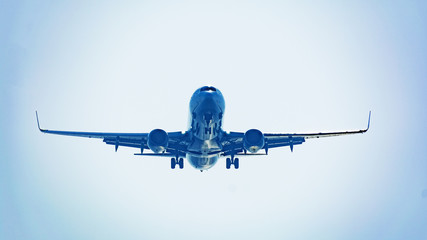 passenger plane taking off composition photography