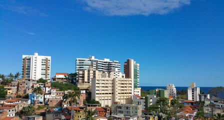 Social contrast Urban - housing with Buildings and favela