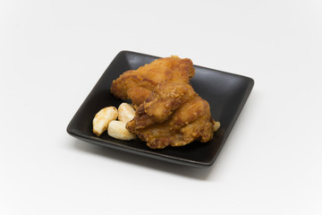 唐揚げにんにく添え