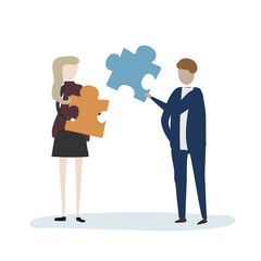 Vector collection of business people