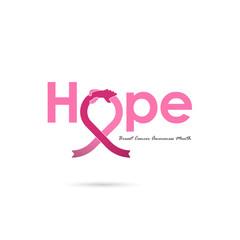 Breast Cancer October Awareness Month Campaign Background.Women health vector design.Breast cancer awareness logo design.Breast cancer awareness month icon.Realistic pink ribbon.