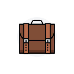 Briefcase concept Isolated Line Vector Illustration editable Icon