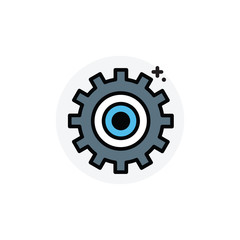 Setting concept Isolated Line Vector Illustration editable Icon