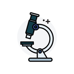 Microscope concept Isolated Line Vector Illustration editable Icon