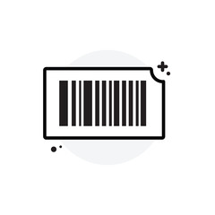 Barcode concept Isolated Line Vector Illustration editable Icon
