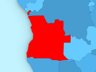 Obraz premium Map of Angola