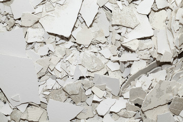 Garbage of construction work
