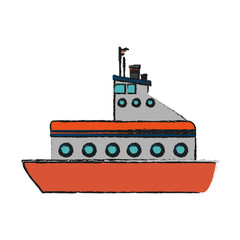 Obraz premium fishing boat icon image vector illustration design