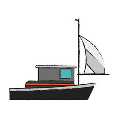 ship with sails icon image vector illustration design