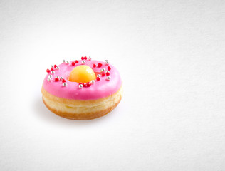 donut or tasty donut on a background.