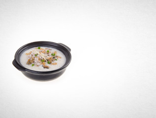 Porridge or Pork Porridge on a background.