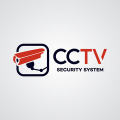 CCTV Security System Logo Template Design Vector, Emblem, Design Concept, Creative Symbol, Icon