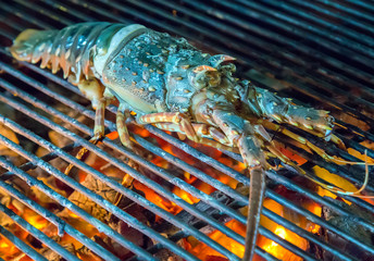 grill lobster preparation