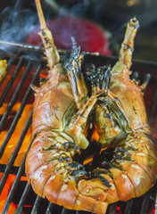 Lobster seafood omar cuisine