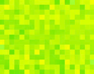 Abstract Green Pixilated Graphic Design