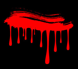 Grunge Dripping Paint Banner