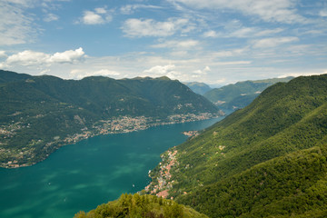 View on lake Como from the lighthouse