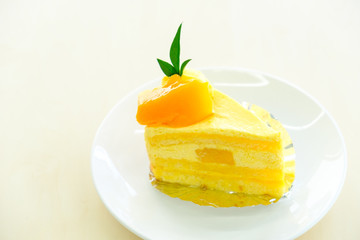 マンゴーのケーキ