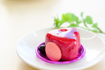 ハート型のケーキ