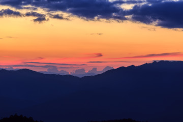 Beautiful summer landscape in the mountains