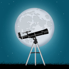 watch the sky with telescope