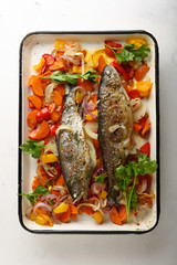 Fish with vegetables