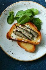 Sandwich with sardine