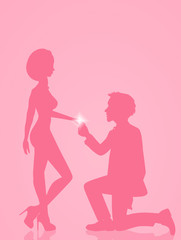 man propose to woman