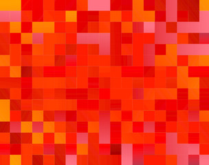 Red Pixilated Graphic Design