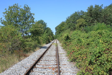 Obraz premium endlose Schienen 