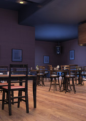 3D Rendering Lounge Bar