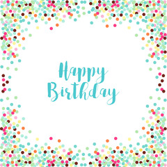 Confetti frame template for your decoration