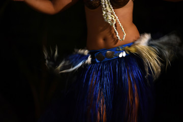 Polynesian dancer hula move effect