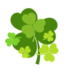 Patrick�s Day Clover Leaves Vector