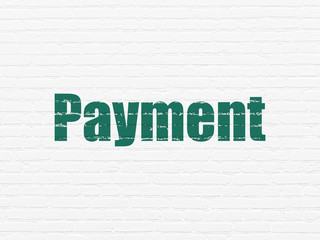 Obraz premium Money concept: Payment on wall background