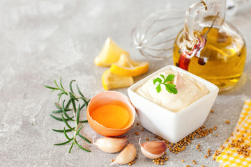 Fototapeta premium Garlic sauce Aioli