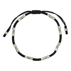 Silver bracelet, isolated on white a background