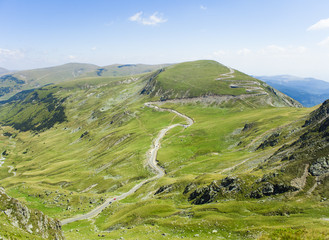 Fototapeta premium Transalpina mountain highway in Romania