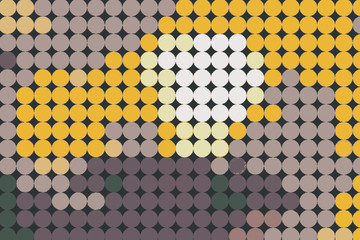Retro Circles Pattern Background