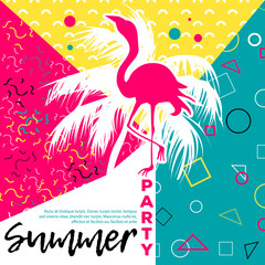 Hello Summer potser, party invitation