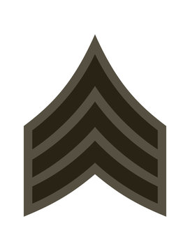 military rank insignia, dark chevron clip art preview