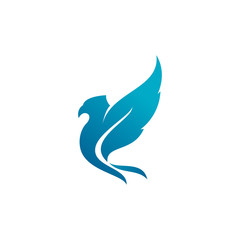 Fototapeta na wymiar fly bird logo