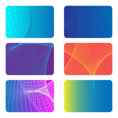Covers Design Backgrounds for a Credit Card.