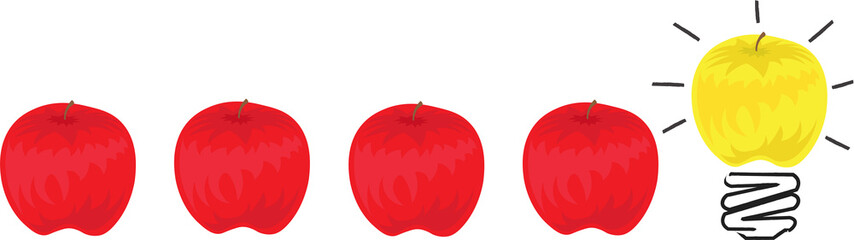 Idea concept with appl