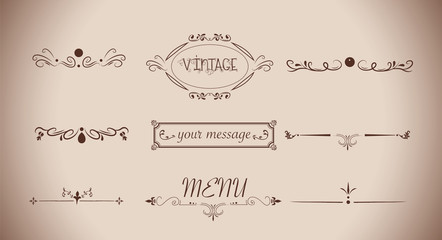vintage menu