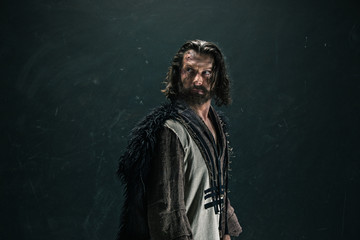 Actor in makeup, a poor man