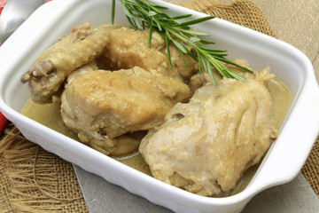 poulet à la crème